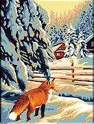Collection D'Art 10515W Fox Needlepoint Canvas